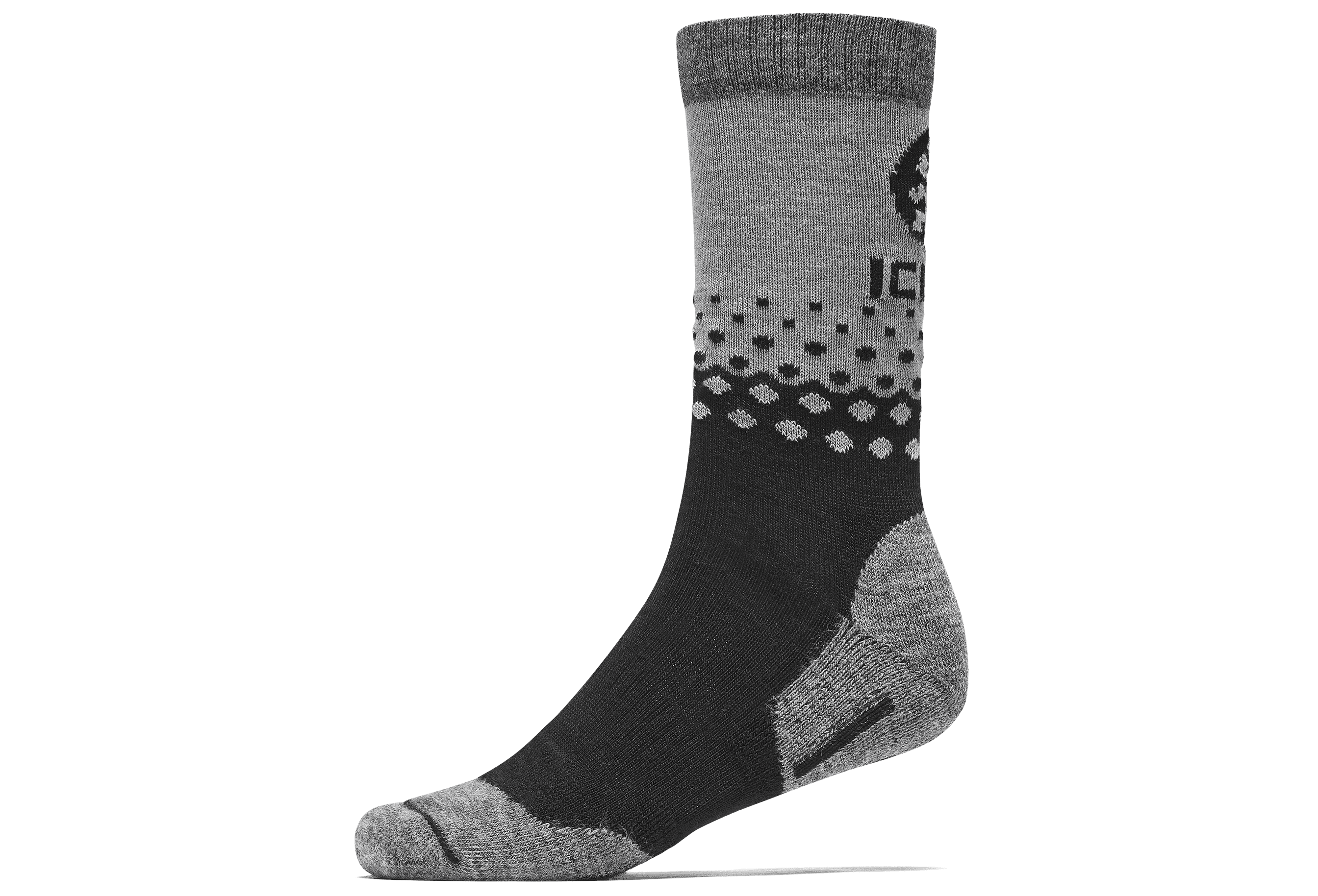 Warm Wool Sock - Black/Grey